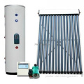 compact heat pipe solar water heater--split system  with copper coil